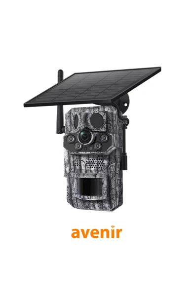 AV-S443H 3mp 4g Solar Panelli Gps Black Light Fotokapan Gece Görüşlü Sesli Kamera ürün görseli 1