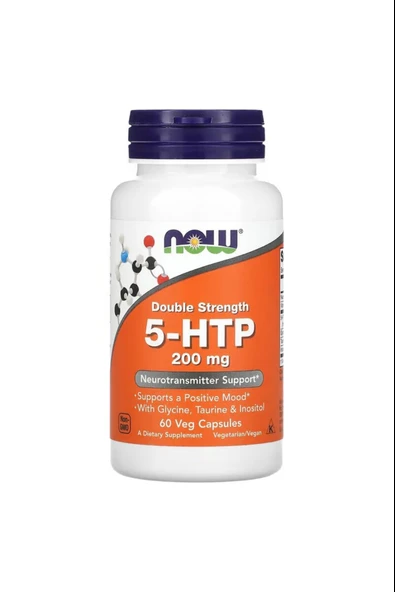 Now Foods 5-HTP 200 mg 60 Kapsül ürün görseli 1