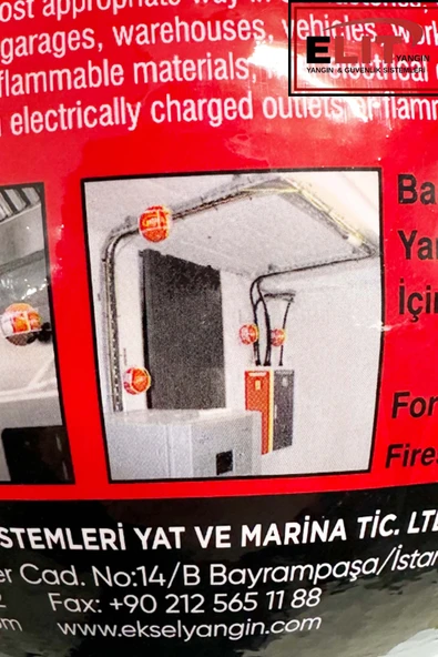 Yangın Söndürme Topu ABC Tozlu - Resim 4