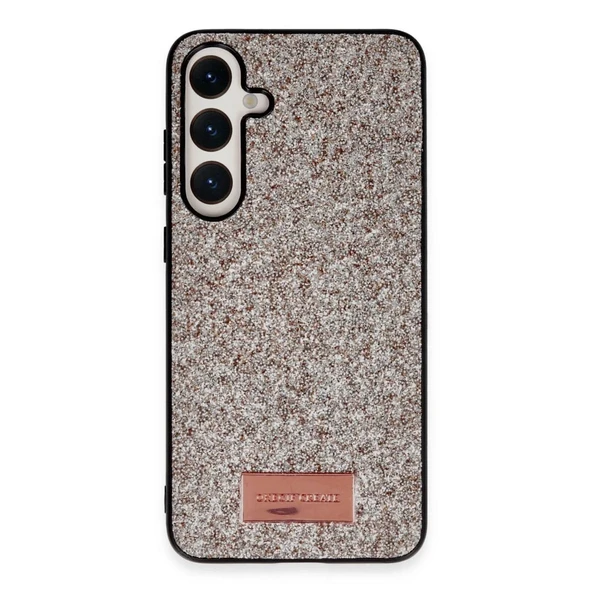 Onegif Samsung Galaxy A55 5g Bright Simli Kapak - Gold ürün görseli 1