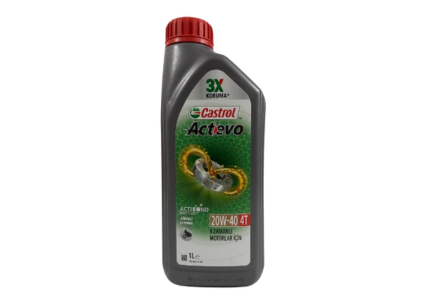 Castrol Actevo 20w-40 4t Motosiklet Yağı 1 Litre ürün görseli 1