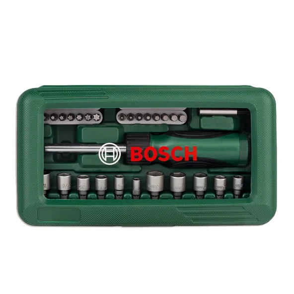 Bosch 46 Parça Tornavida Takımı Cırcırlı Tornavida Seti 2607019504 ürün görseli 1