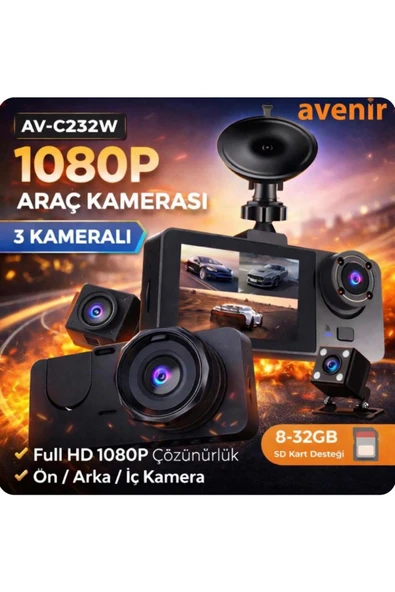 KRNTEKNO 5MP 1080FULL HD ARAÇ İÇİ KAMERA ürün görseli 1