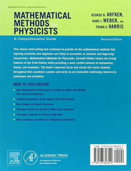 Mathematical Methods for Physicists 7th Edition Arfken Weber - Resim 2