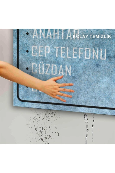 Dekoratif Kapı Önü Paspası - Kaymaz Taban (96) - Resim 5