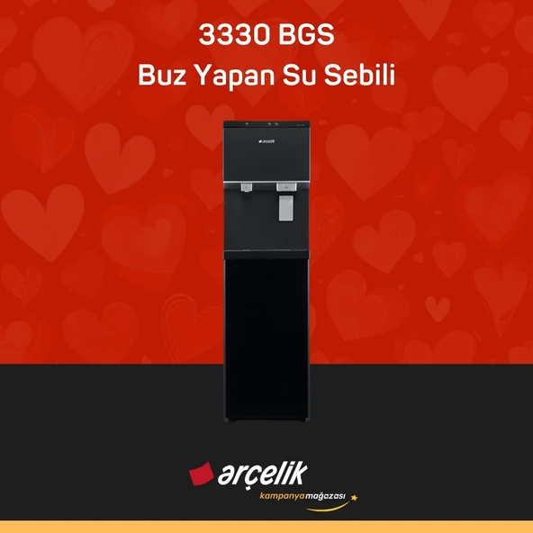 ARÇELİK 3330 BGS Buz Yapan Su Sebili ürün görseli 1