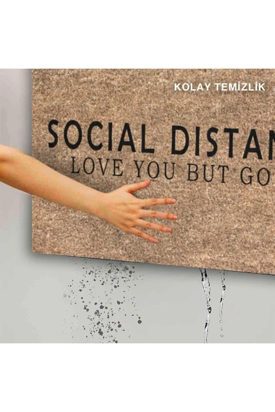 Dekoratif Kapı Önü Paspası - Kaymaz Taban (108) - Resim 5