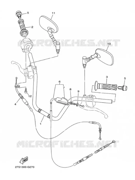 Yamaha Ybr 125 Sol Elcik Orijinal - Resim 3