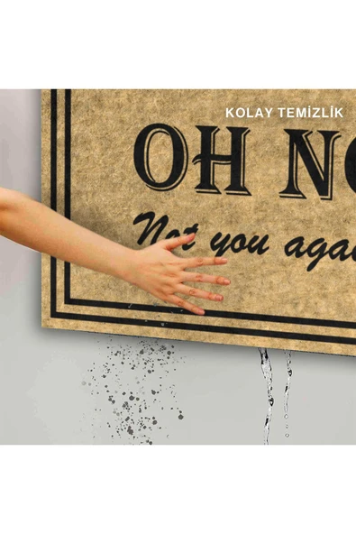 Dekoratif Kapı Önü Paspası - Kaymaz Taban (178) - Resim 5