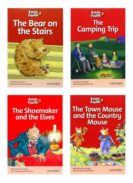 Family and Friends 2: The Bear on the Stairs + The Camping Trip + The Shoemaker and the Elves + Town Mouse and Country Mouse ürün görseli 1