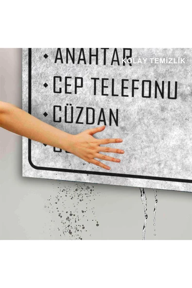 Dekoratif Kapı Önü Paspası - Kaymaz Taban (95) - Resim 5