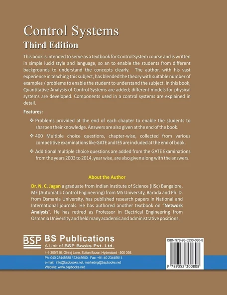 Control Systems 3rd Edition N C Jagan - Resim 2