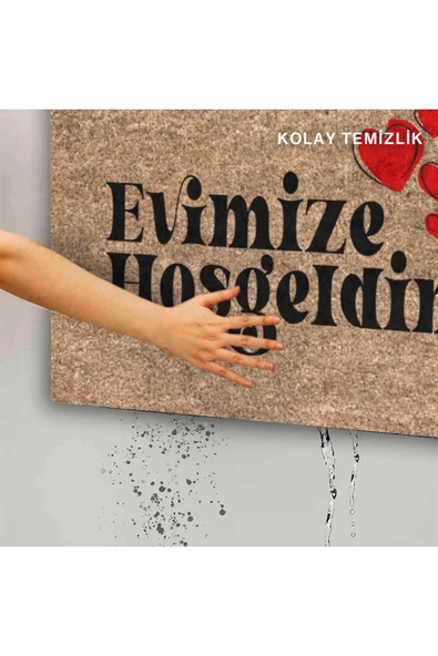 Dekoratif Kapı Önü Paspası - Kaymaz Taban (112) - Resim 5