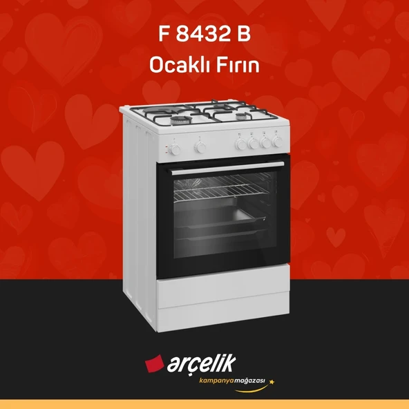 ARÇELİK F 8432 B Ocaklı Fırın - Resim 2