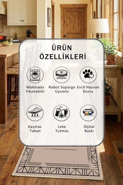 Yıkanabilir Mutfak Halısı - Resim 2