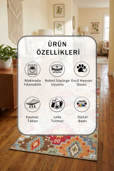 Yörük Yıkanabilir Yolluk - Resim 2