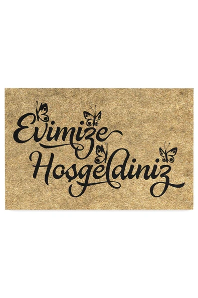 Dekoratif Kapı Önü Paspası - Kaymaz Taban (176) - Resim 3