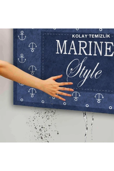Dekoratif Kapı Önü Paspası - Kaymaz Taban (122) - Resim 5