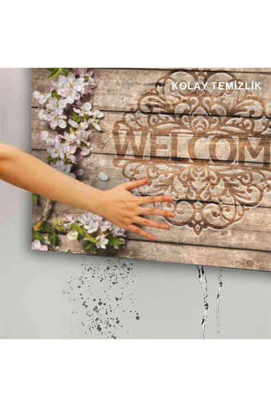 Dekoratif Kapı Önü Paspası - Kaymaz Taban (213) - Resim 5