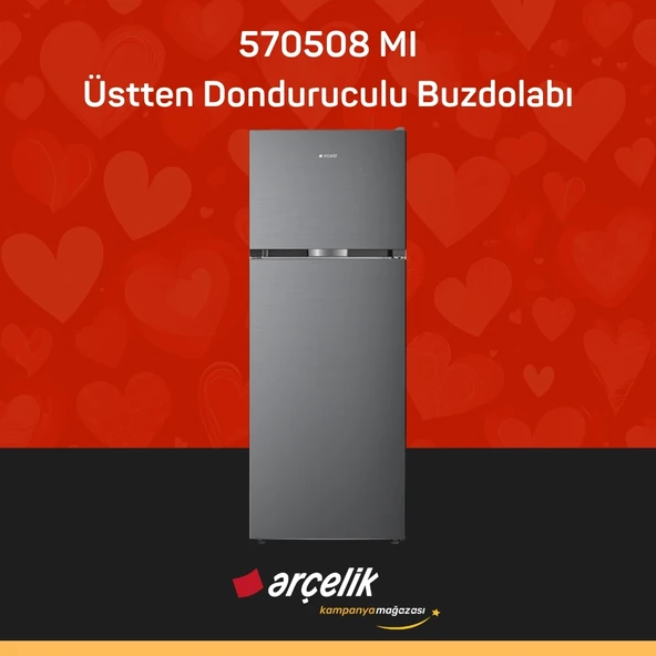 ARÇELİK 570508 MI Üstten Donduruculu Buzdolabı ürün görseli 1