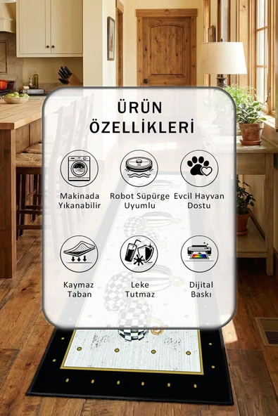 Yıkanabilir Mutfak Halısı - Resim 2