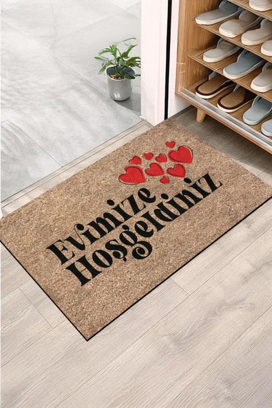 Dekoratif Kapı Önü Paspası - Kaymaz Taban (112) ürün görseli 1
