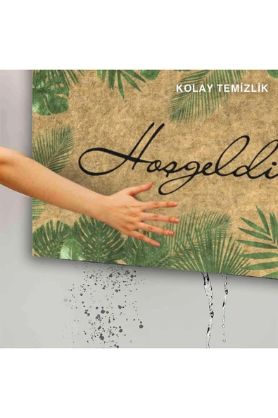 Dekoratif Kapı Önü Paspası - Kaymaz Taban (87) - Resim 5