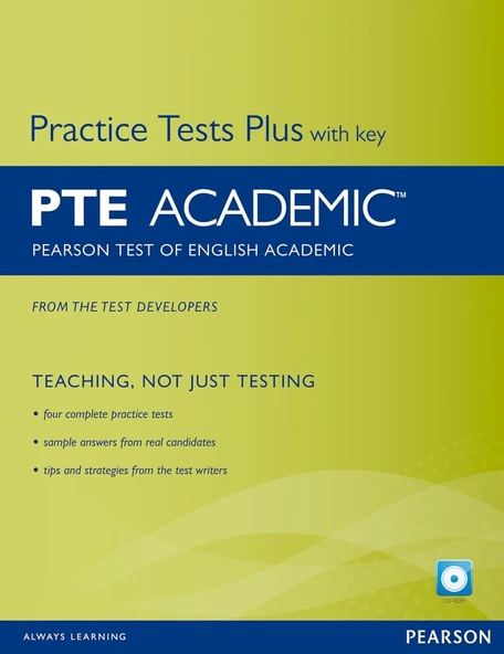 PTE Academic: Pearson Test of English Academic: Practice Test Plus With Key ürün görseli 1