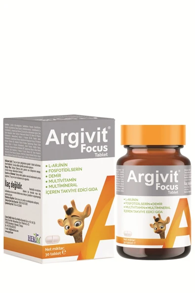 Argivit Focus L-Arjini 30 Tablet ürün görseli 1