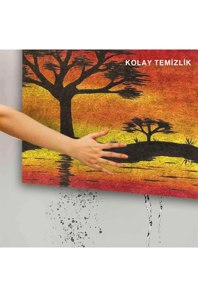 Dekoratif Kapı Önü Paspası - Kaymaz Taban (40) - Resim 5