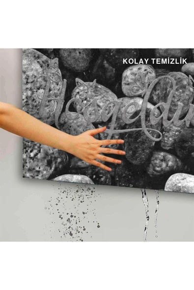 Dekoratif Kapı Önü Paspası - Kaymaz Taban (207) - Resim 5