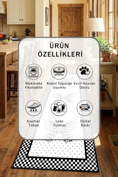 Yıkanabilir Mutfak Halısı - Resim 2