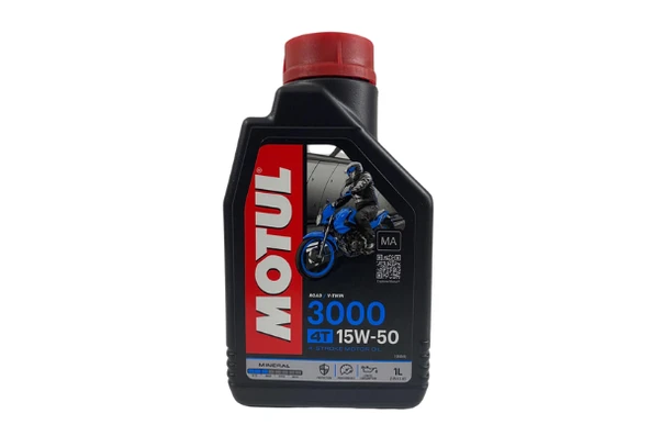 Motul 3000 15w-50 4t Mineral Motosiklet Yağı 1 Litre ürün görseli 1