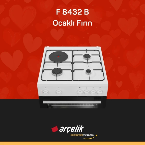 ARÇELİK F 8432 B Ocaklı Fırın - Resim 3