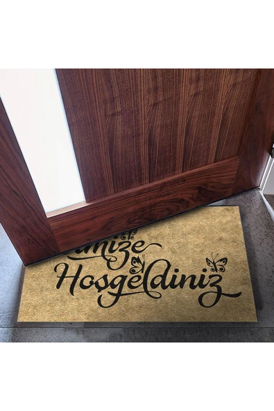Dekoratif Kapı Önü Paspası - Kaymaz Taban (176) - Resim 6