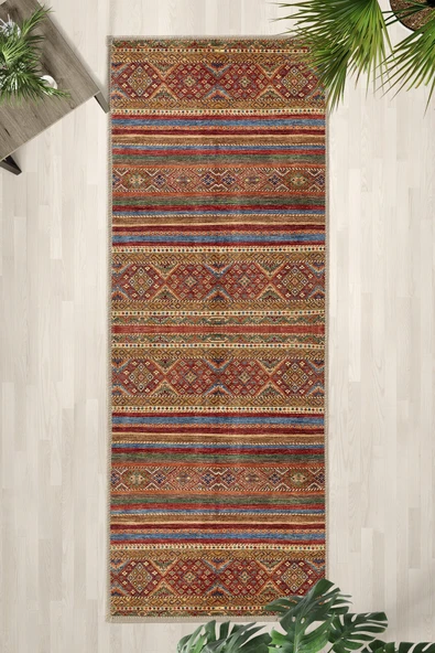 Bej Yıkanabilir Mutfak Halısı - Resim 3