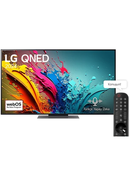 LG 55QNED86T6A 55" QNED 4K Ultra HD Smart LED TV teşhir ürün görseli 1