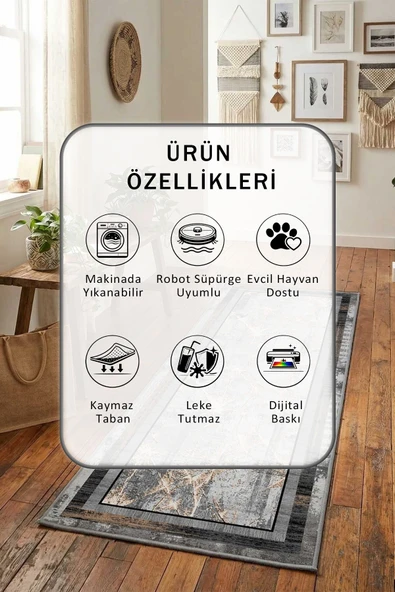 Zeus Yıkanabilir Yolluk - Resim 2