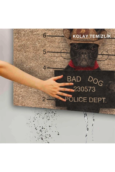 Dekoratif Kapı Önü Paspası - Kaymaz Taban (69) - Resim 5