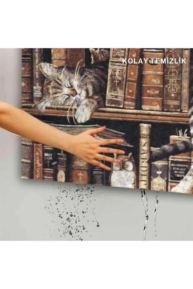 Dekoratif Kapı Önü Paspası - Kaymaz Taban (16) - Resim 5