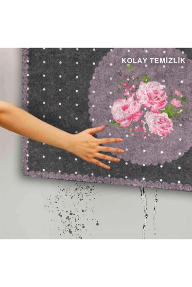Dekoratif Kapı Önü Paspası - Kaymaz Taban (147) - Resim 5