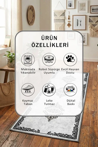 Pervaz Yıkanabilir Yolluk - Resim 2