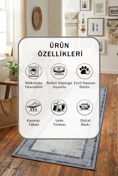 Abra Yıkanabilir Yolluk - Resim 2