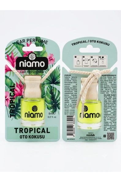 OTO ARAÇ KOKUSU TROPICAL 8 ML ürün görseli 1