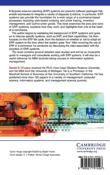 Enterprise Resource Planning Systems: Systems, Life Cycle, Electronic Commerce, and Risk Daniel E. O'Leary - Resim 2