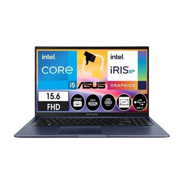 Vivobook 15 X1502ZA-EJ1644 Intel Core I5 1235U 16GB 1tb SSD Freedos 15.6" Fhd Taşınabilir Bilgisayar Csrtech ürün görseli 1