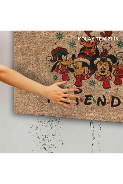 Dekoratif Kapı Önü Paspası - Kaymaz Taban (55) - Resim 4