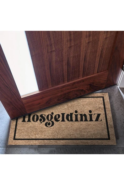 Dekoratif Kapı Önü Paspası - Kaymaz Taban (111) - Resim 6