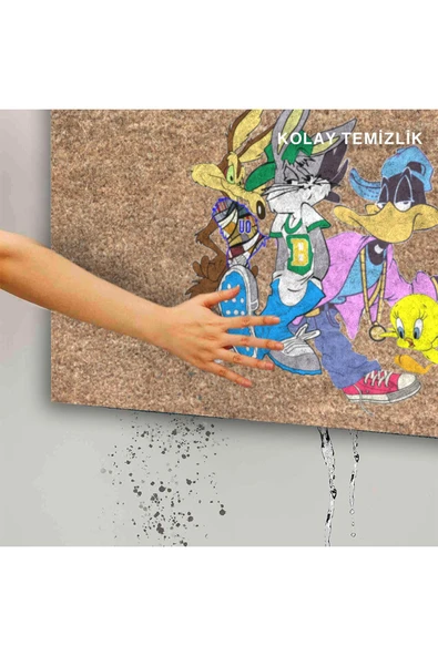 Dekoratif Kapı Önü Paspası - Kaymaz Taban (158) - Resim 5