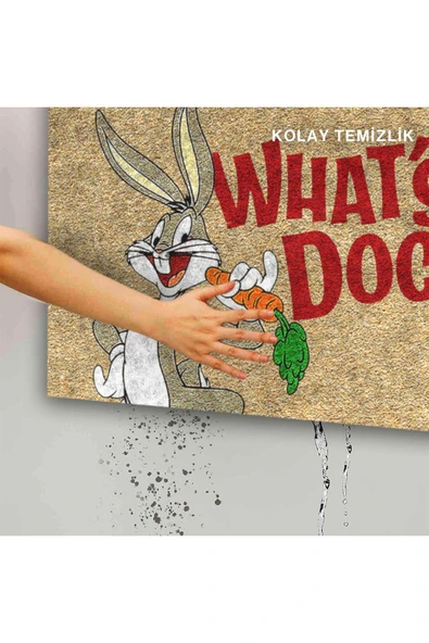 Dekoratif Kapı Önü Paspası - Kaymaz Taban (15) - Resim 5